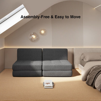 Poltrona trasformabile 3 in 1, sedia pieghevole, letto pieghevole