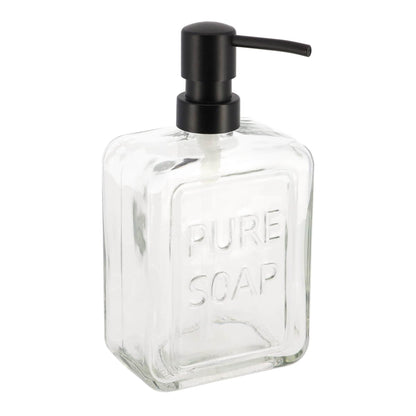 Dispenser di sapone in vetro vintage PURE SOAP 18 FL OZ - 18 Fl Oz