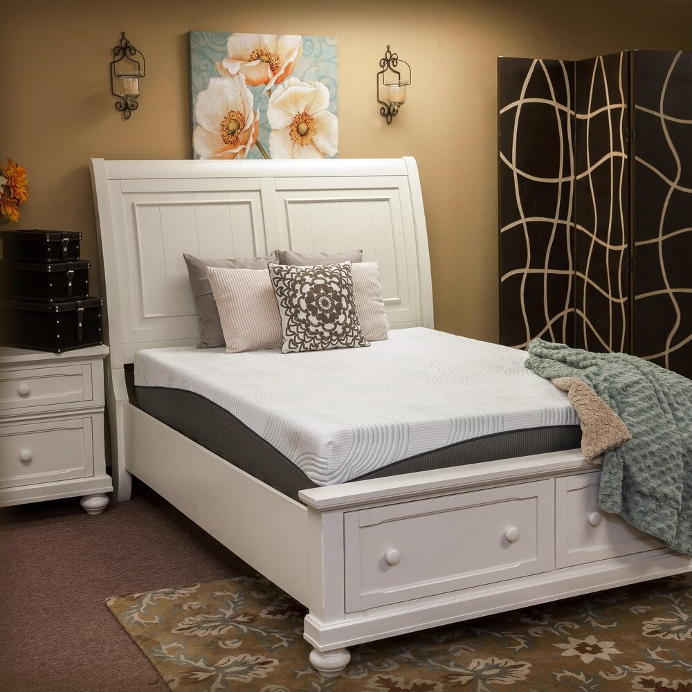 Materasso in memory foam California King-size Harmony by Integrity Bedding Sleep-o-nomics da 10 pollici - Bianco sporco
