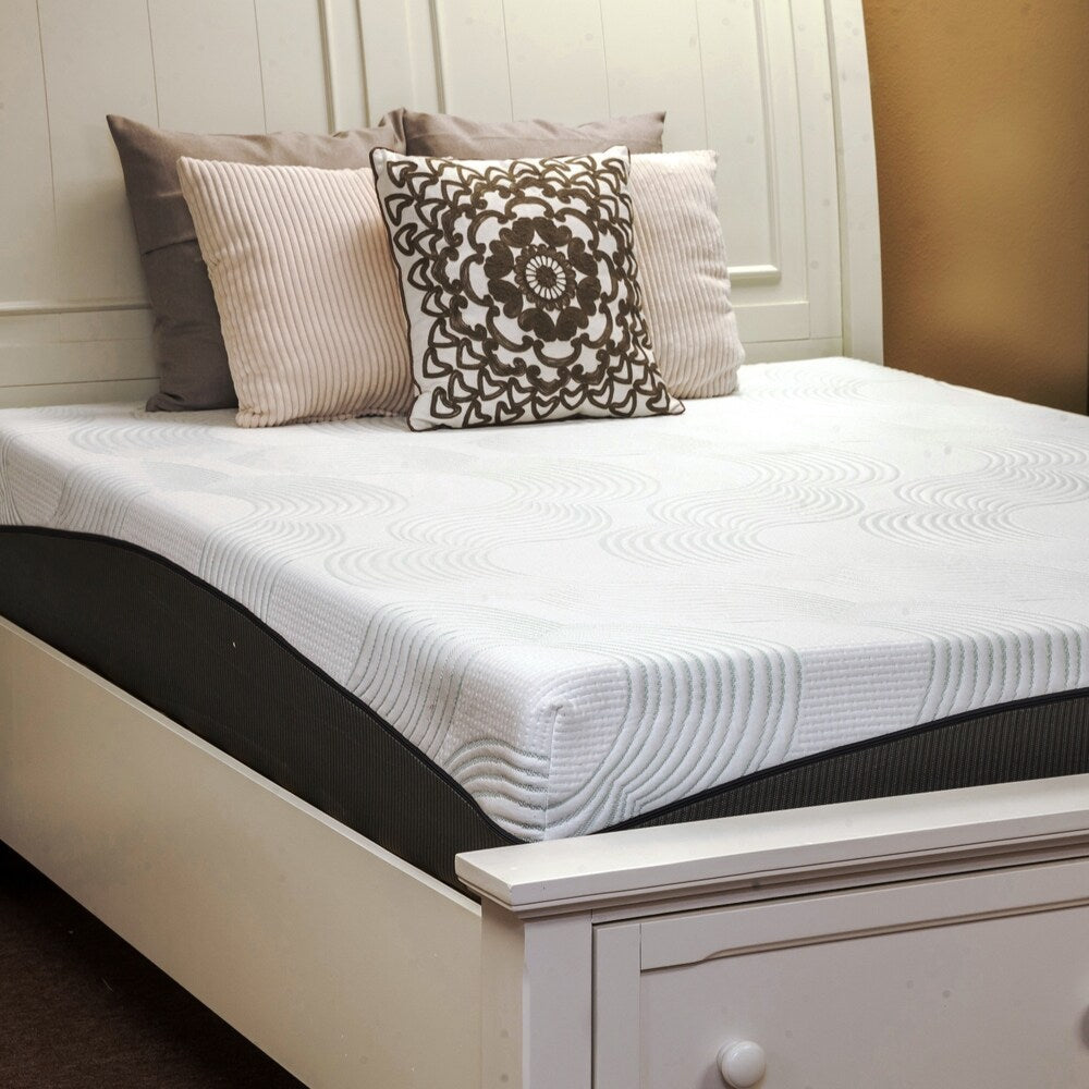 Materasso in memory foam California King-size Harmony by Integrity Bedding Sleep-o-nomics da 10 pollici - Bianco sporco