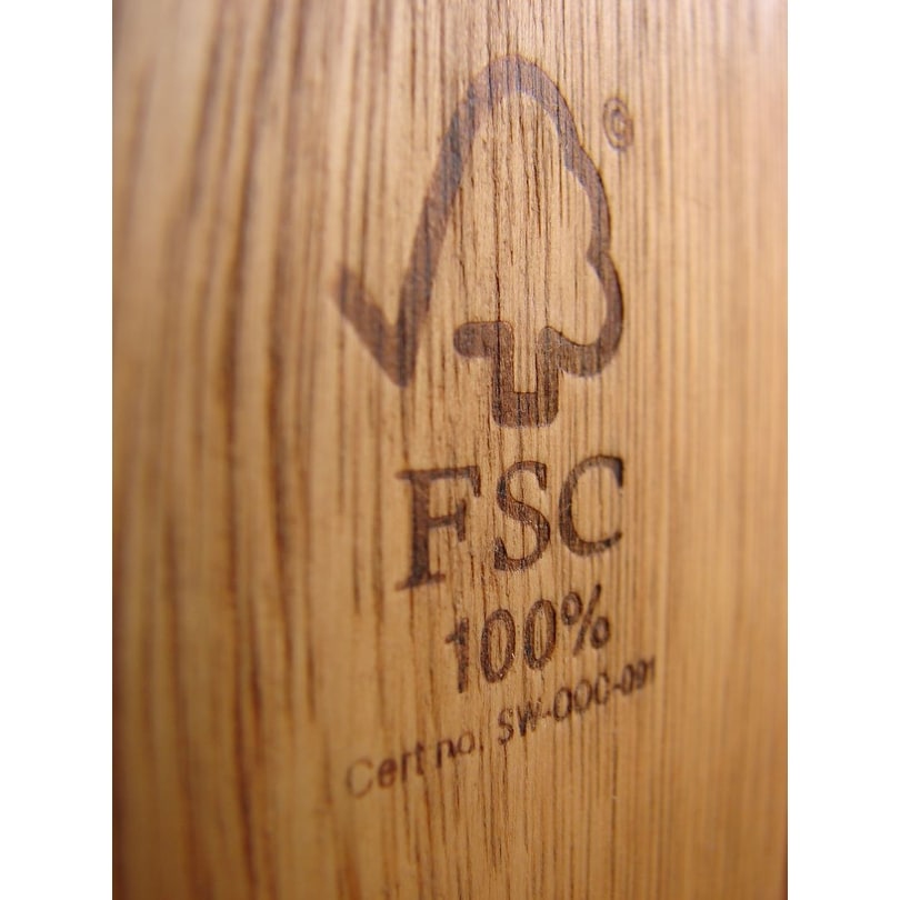 Set da pranzo per esterni da 9 pezzi in legno certificato FSC Amazonia Isra