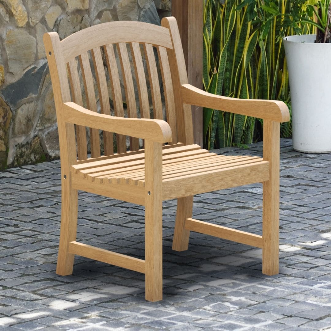 Amazonia 9 pezzi Nachue FSC set da pranzo per esterni in teak massello - 9 pezzi