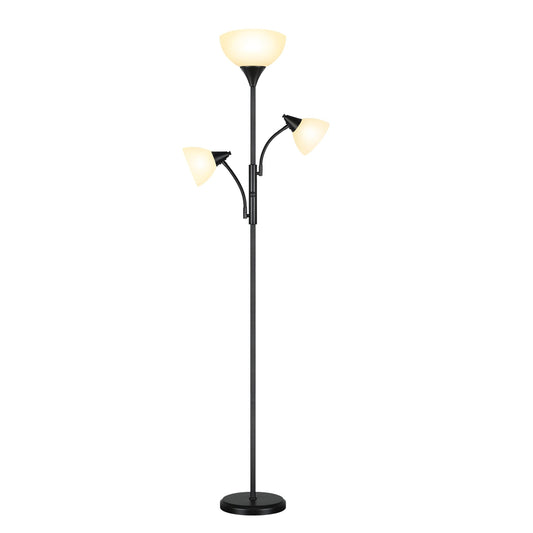 Lampada da terra moderna Torchiere da 71'' con luci di lettura regolabili - N/D