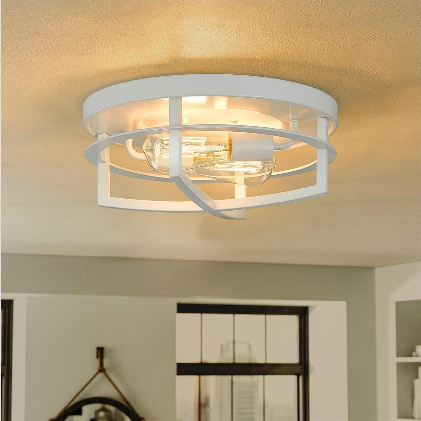 13 luci da soffitto industriali a 2 luci da incasso