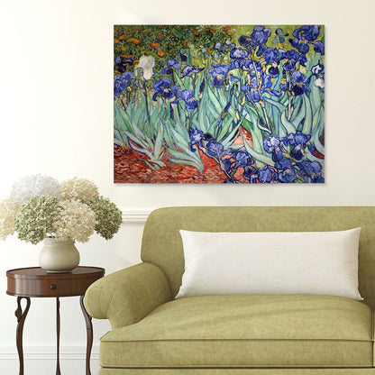 Vincent van Gogh 'Iries' - Quadro su tela