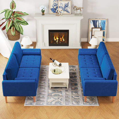 Divano a 3 posti con gambe in legno massello - 29,90 x 67,70 x 33,07