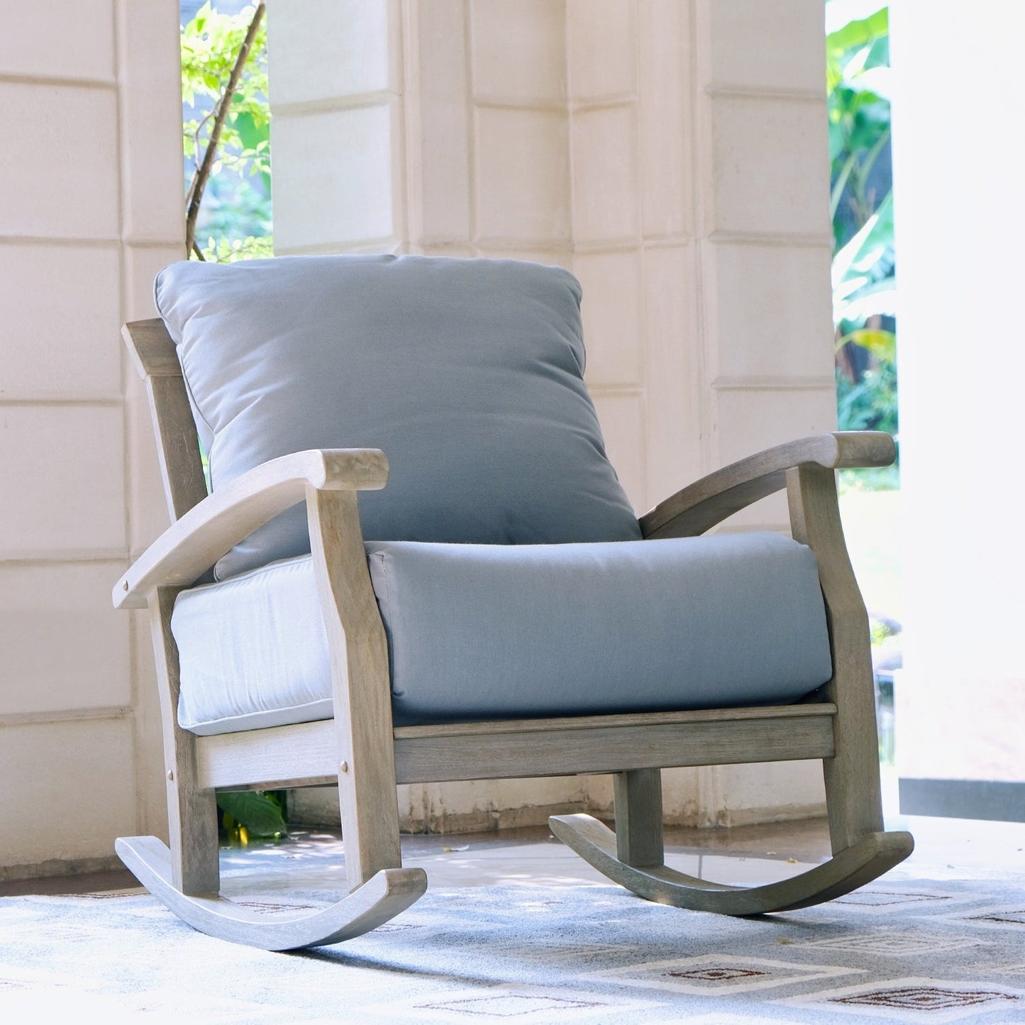 Set da giardino Cambridge Casual Leon in teak da 3 pezzi con cuscino