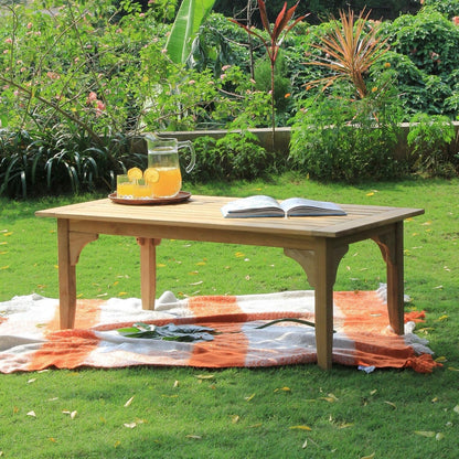 Set da conversazione per patio in teak Cambridge Casual Leon da 7 pezzi