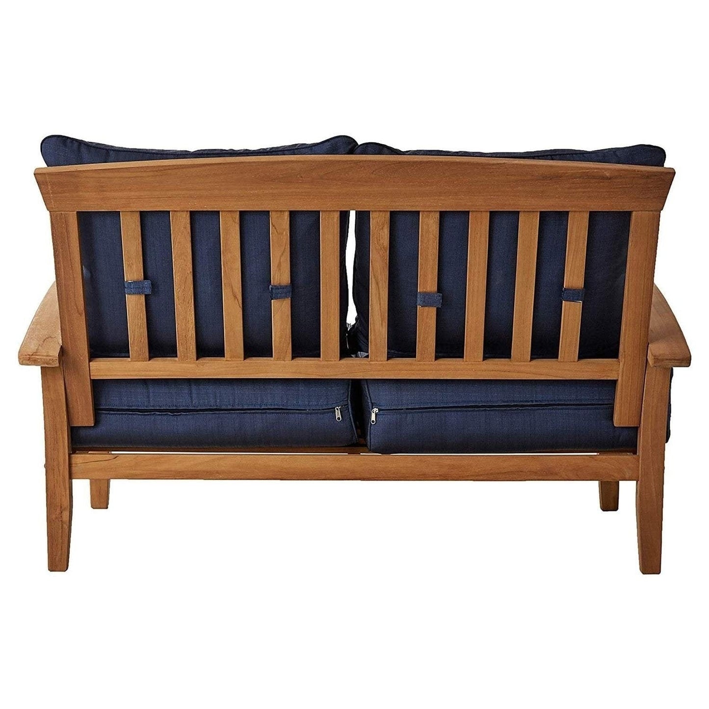 Set da conversazione per patio in teak Cambridge Casual Leon da 7 pezzi