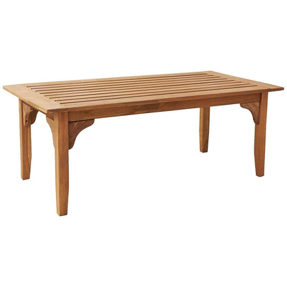 Set da conversazione per patio in teak Cambridge Casual Leon da 7 pezzi