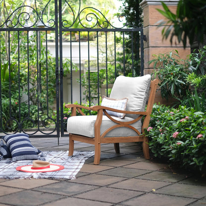 Set da conversazione per esterni Cambridge Casual Lowell in legno di teak da 5 pezzi
