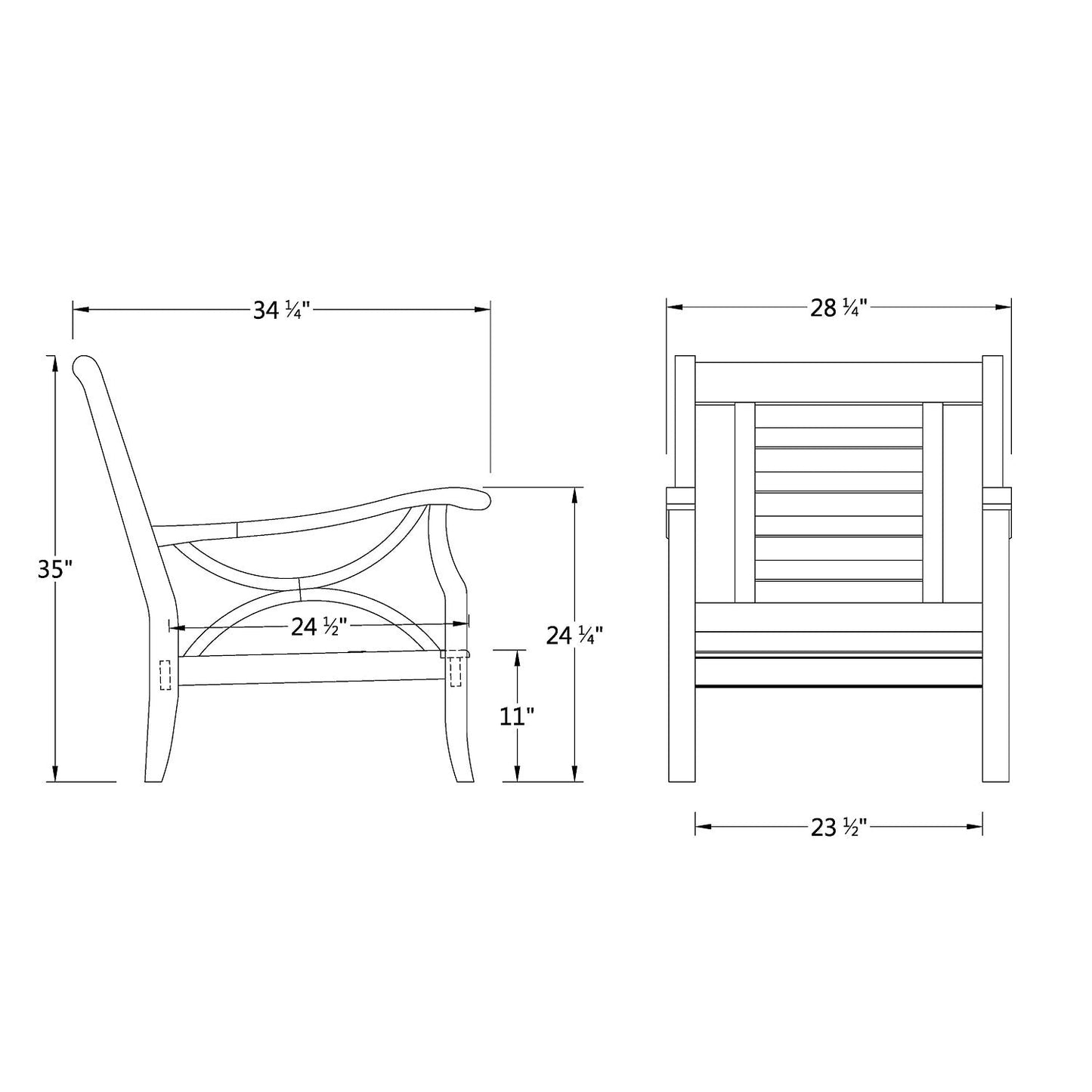 Set da conversazione per esterni Cambridge Casual Lowell in legno di teak da 5 pezzi