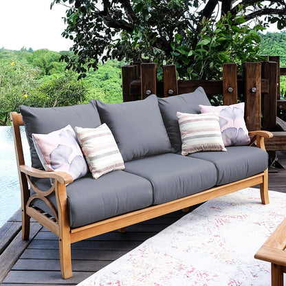 Set da conversazione per esterni Cambridge Casual Lowell in legno di teak da 5 pezzi