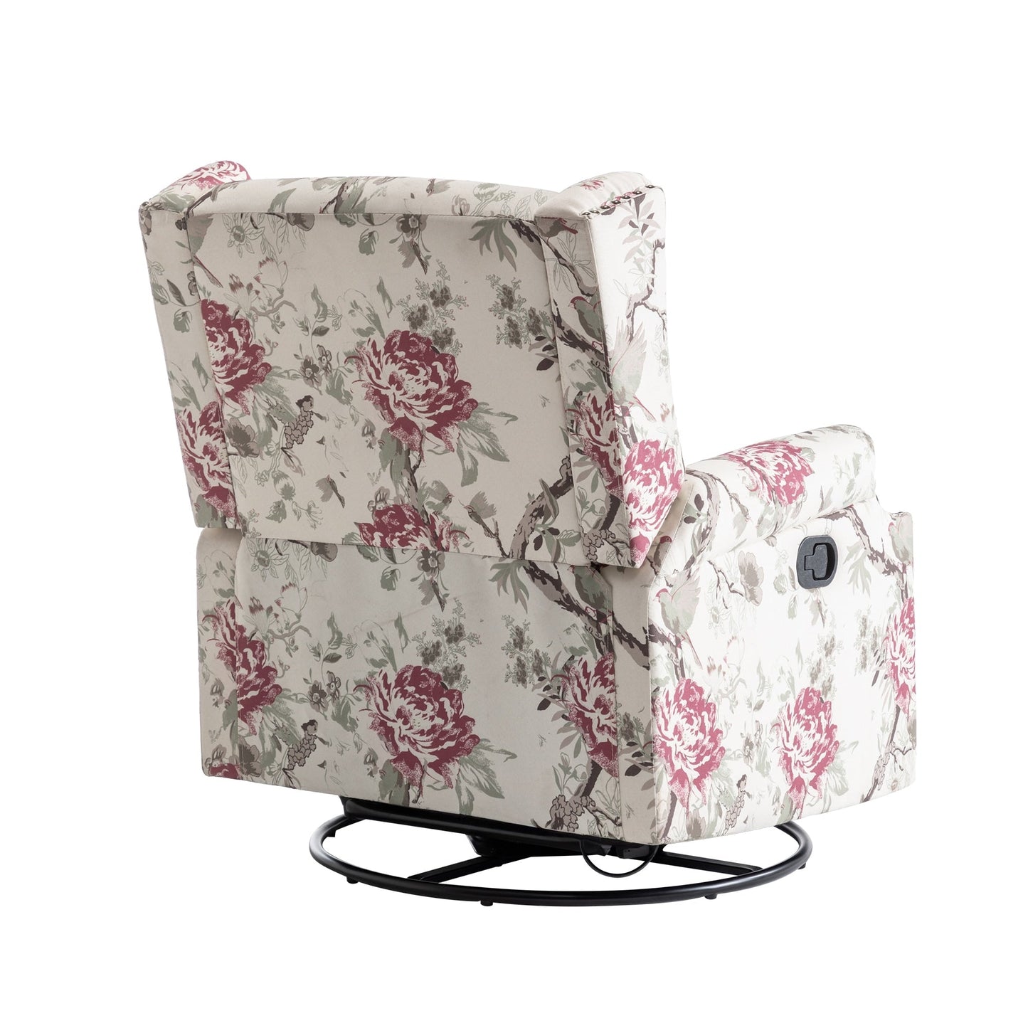 Poltrona reclinabile girevole manuale con schienale a spinta, modello W 29'', set da 2