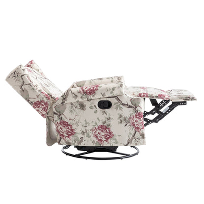 Poltrona reclinabile girevole manuale con schienale a spinta, modello W 29'', set da 2