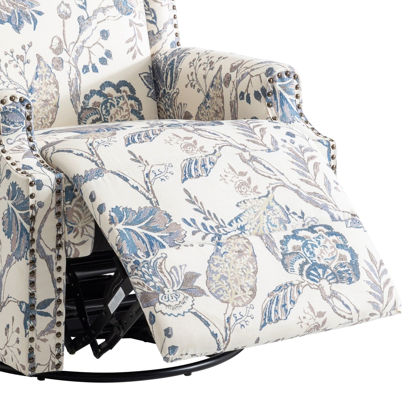 Poltrona reclinabile girevole manuale con schienale a spinta, modello W 29'', set da 2