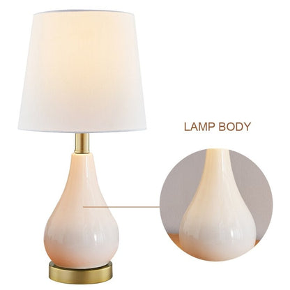 Set di lampade da tavolo da 17,5 pollici con USB (set di 2)