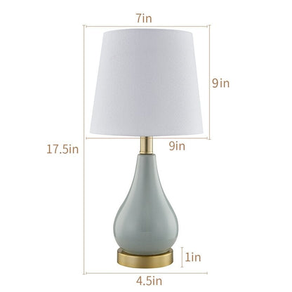 Set di lampade da tavolo da 17,5 pollici con USB (set di 2)
