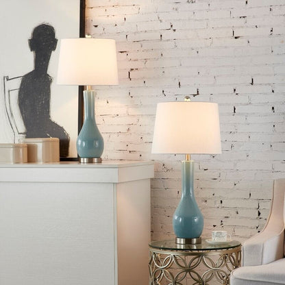 Set di lampade da tavolo in ceramica 28.5 con USB (set di 2)