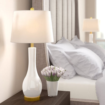 Set di lampade da tavolo in ceramica 28.5 con USB (set di 2)