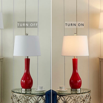 Set di lampade da tavolo in ceramica 28.5 con USB (set di 2)