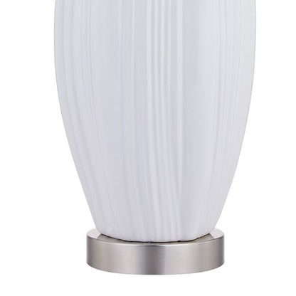 Set di 31 lampade da tavolo standard in porcellana bianca (set di 2) (set di 2)