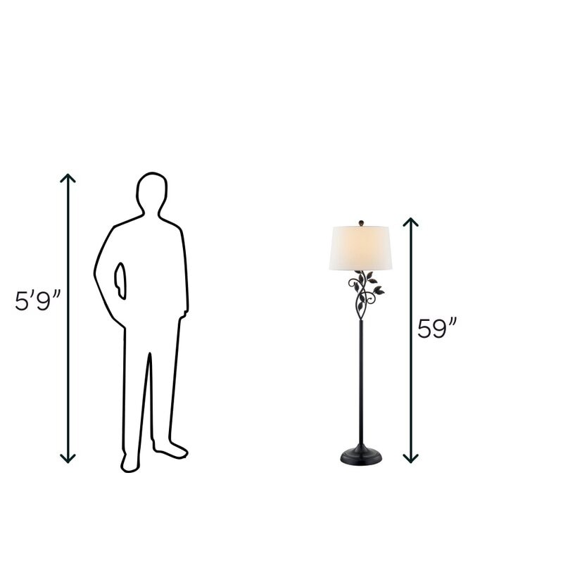 Lampada da terra tradizionale a 59 foglie