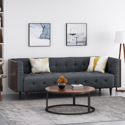 Christopher Knight Home - Divano capitonné contemporaneo McLarnan a 3 posti - 89,75 L x 31,50 P x 30,25 A