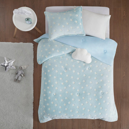 Set di piumoni in peluche Avery Aqua Glow In The Dark di Intelligent Design Kids