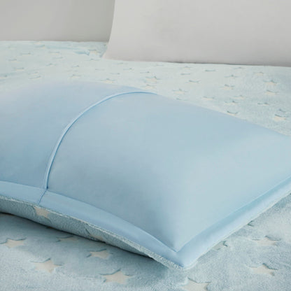Set di piumoni in peluche Avery Aqua Glow In The Dark di Intelligent Design Kids
