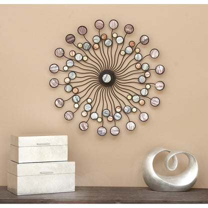 Decorazione da parete in metallo astratto