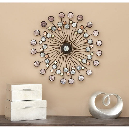 Decorazione da parete in metallo astratto
