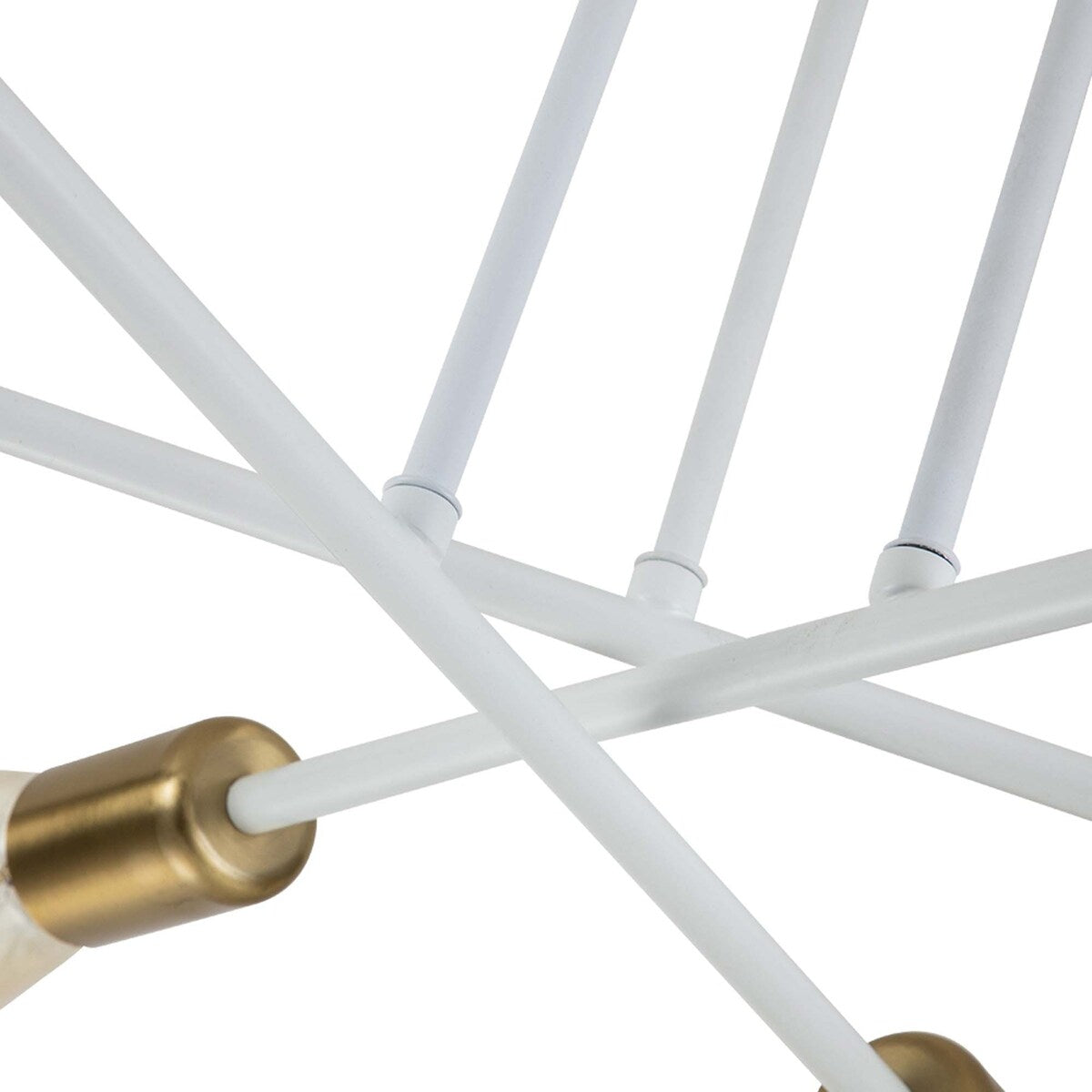 6 - Lampada da soffitto semi-incassata Sputnik in metallo moderno leggero da 23,62''