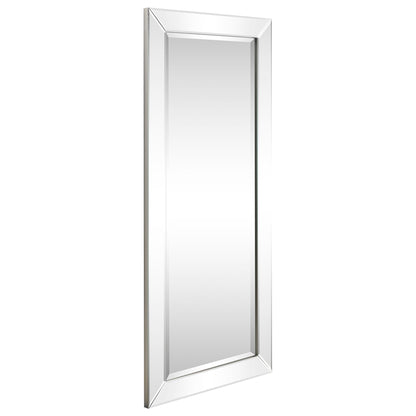 Specchio da parete rettangolare smussato trasparente HD per bagno, toeletta, specchi da camera da letto, 3 misure