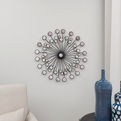 Decorazione da parete in metallo astratto