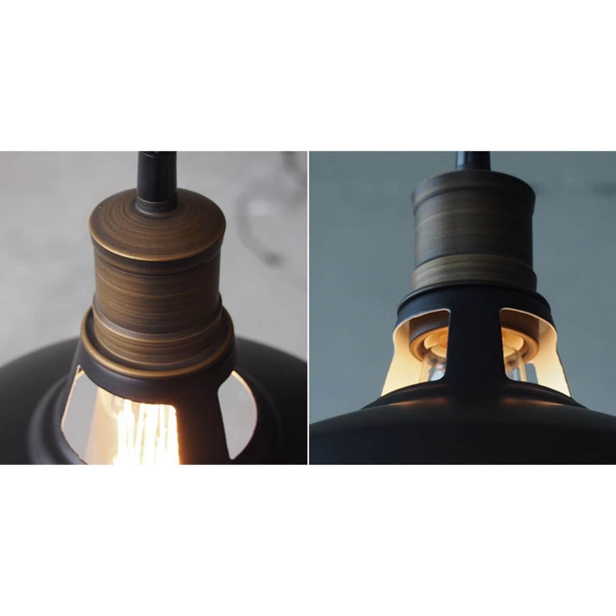 Lampada a sospensione industriale in metallo Carbon Loft Kamari