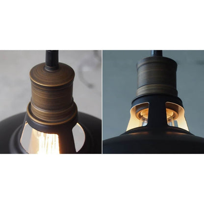 Lampada a sospensione industriale in metallo Carbon Loft Kamari