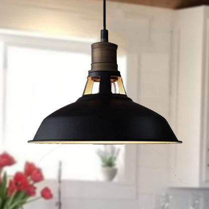 Lampada a sospensione industriale in metallo Carbon Loft Kamari