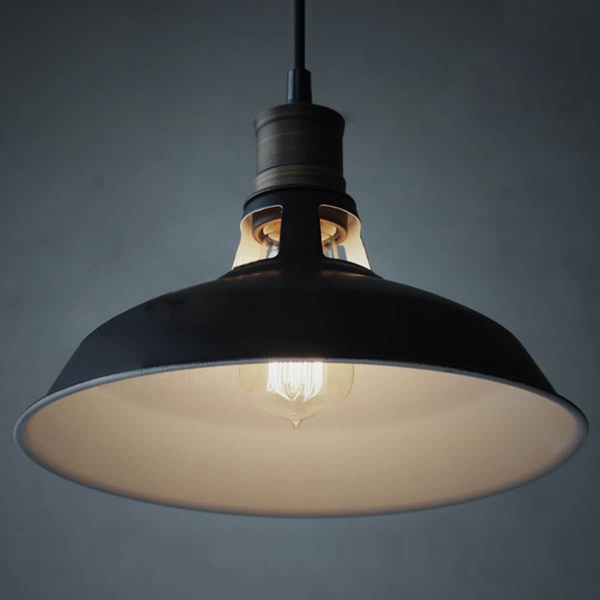 Lampada a sospensione industriale in metallo Carbon Loft Kamari