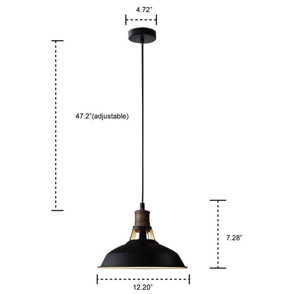 Lampada a sospensione industriale in metallo Carbon Loft Kamari