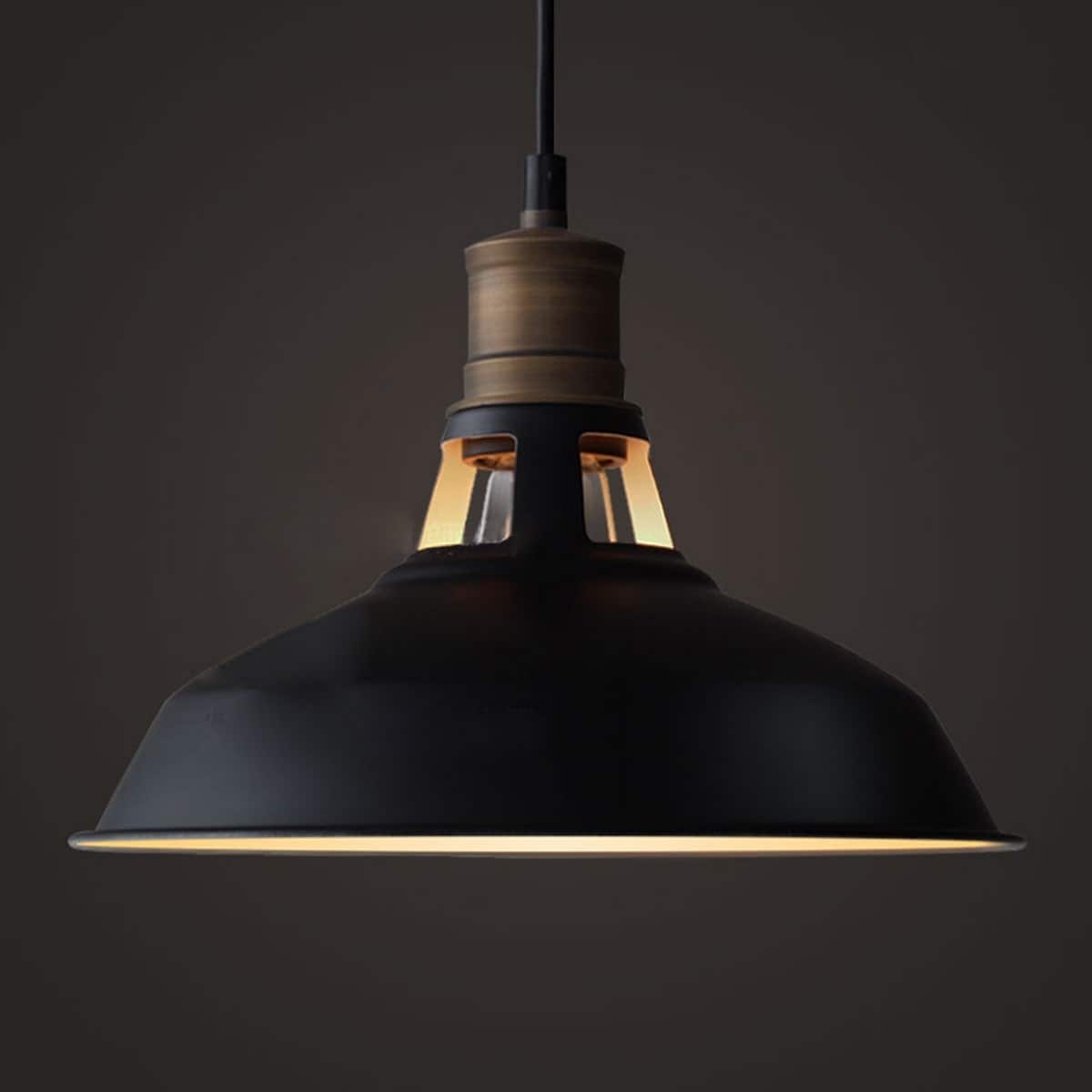 Lampada a sospensione industriale in metallo Carbon Loft Kamari