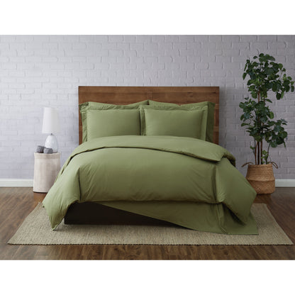 Set copripiumino in percalle di cotone a trama stretta Brooklyn Loom