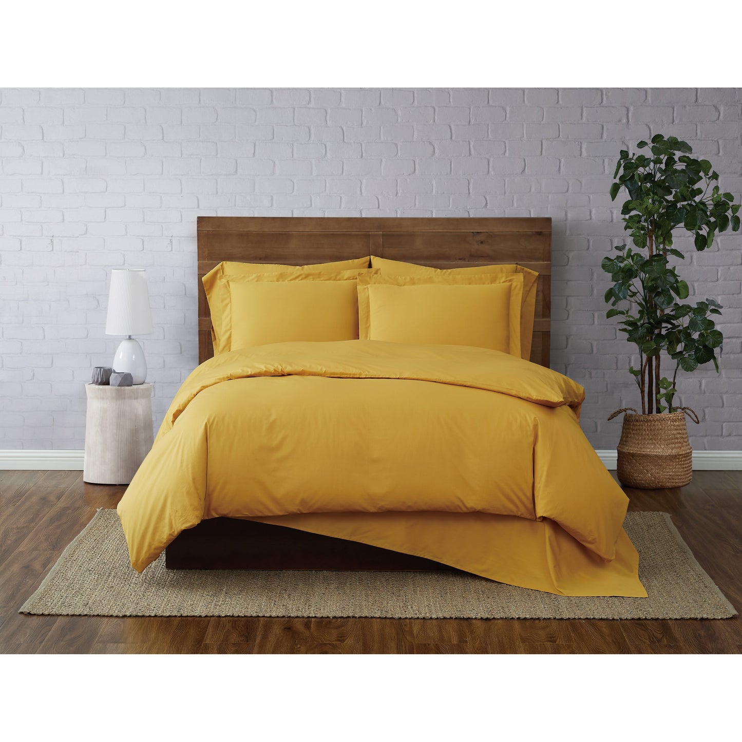 Set copripiumino in percalle di cotone a trama stretta Brooklyn Loom