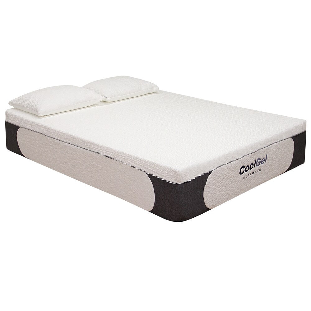 Set di 2 cuscini, materasso e struttura in memory foam Cool Gel di Classic Brands Milan da 14 pollici King-size