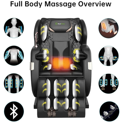 Poltrona massaggiante riscaldata Ukuowu Favor-03 Plus ADV con schermo LCD, Dual-core S Track, controllo APP, Shiatsu a gravità zero