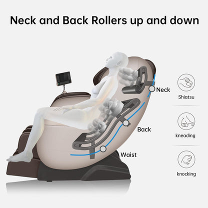 Poltrona massaggiante riscaldata Ukuowu Favor-03 Plus ADV con schermo LCD, Dual-core S Track, controllo APP, Shiatsu a gravità zero