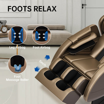 Poltrona massaggiante riscaldata Ukuowu Favor-MM350 per tutto il corpo con modalità gravità zero e lettore musicale Bluetooth