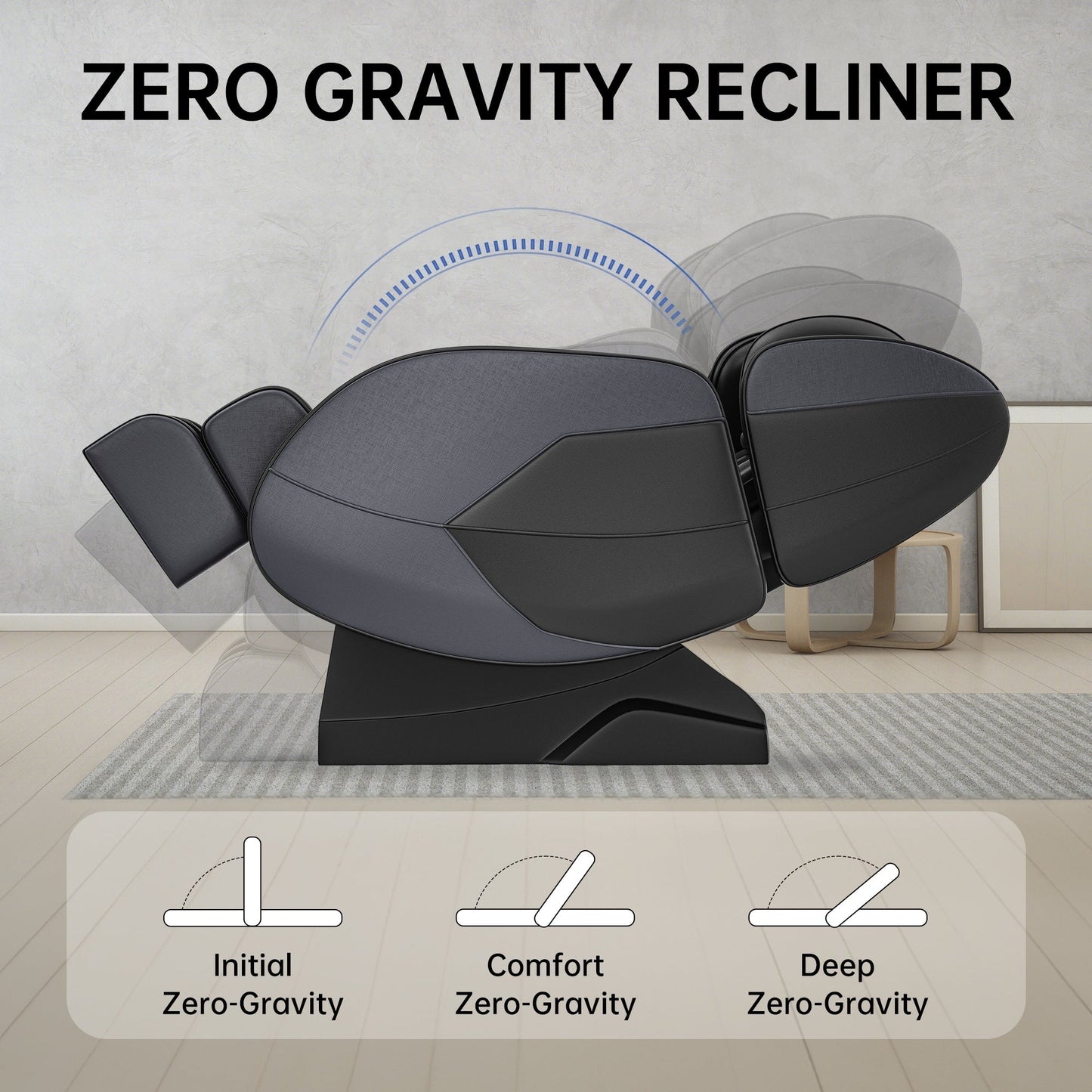 Poltrona massaggiante riscaldata Ukuowu Favor-MM350 per tutto il corpo con modalità gravità zero e lettore musicale Bluetooth