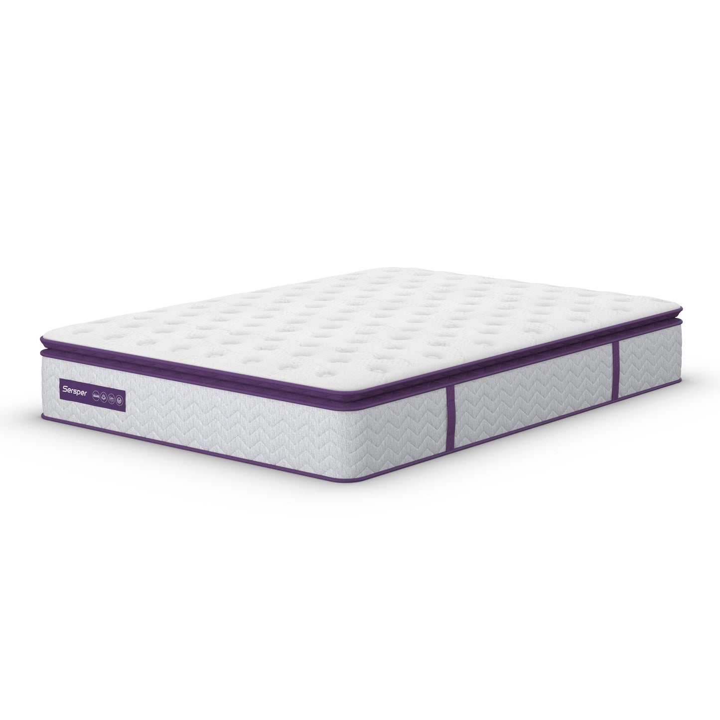Materasso ibrido in memory foam da 10 pollici con molle interne, materasso Pillow Top