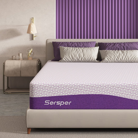 Materasso in memory foam al gel di carbone di bambù da 14 pollici, adatto per letto regolabile